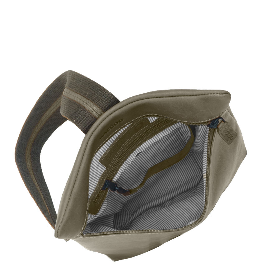 Saccoo Leren rugtas Lisa Military Green