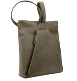 Saccoo Leren rugtas Lisa Military Green