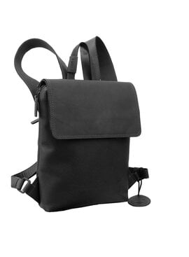 Saccoo Leren rugtas Acis M Black