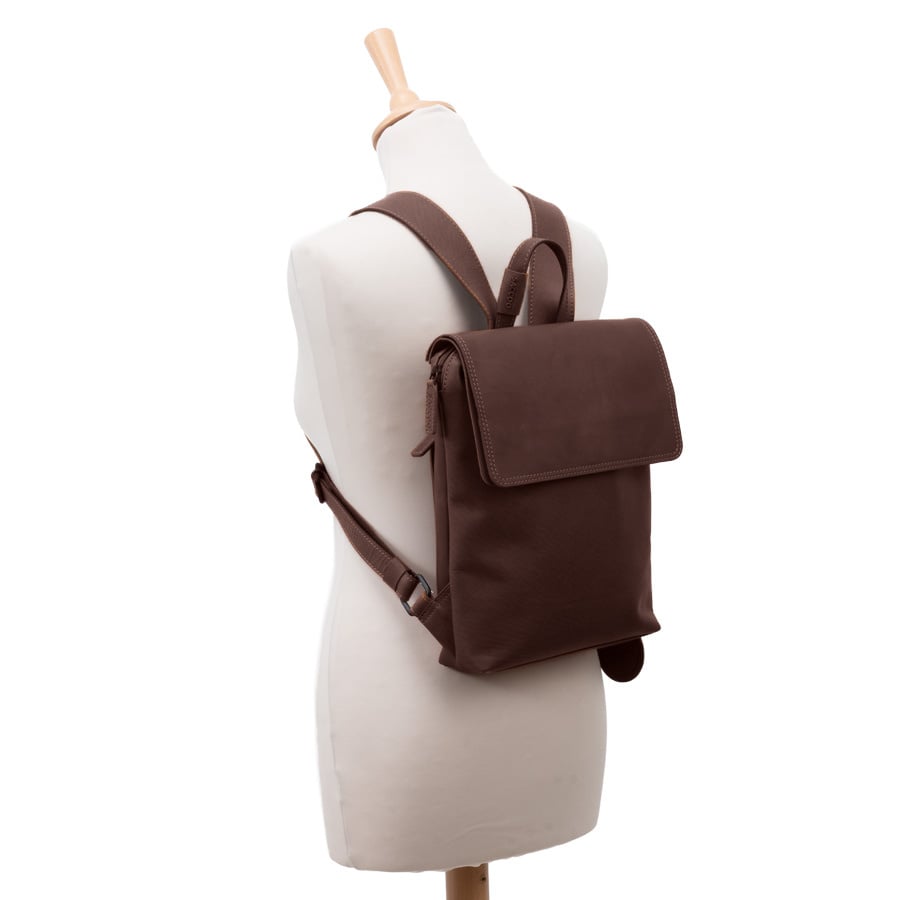 Saccoo Leren rugtas Acis M Chestnut