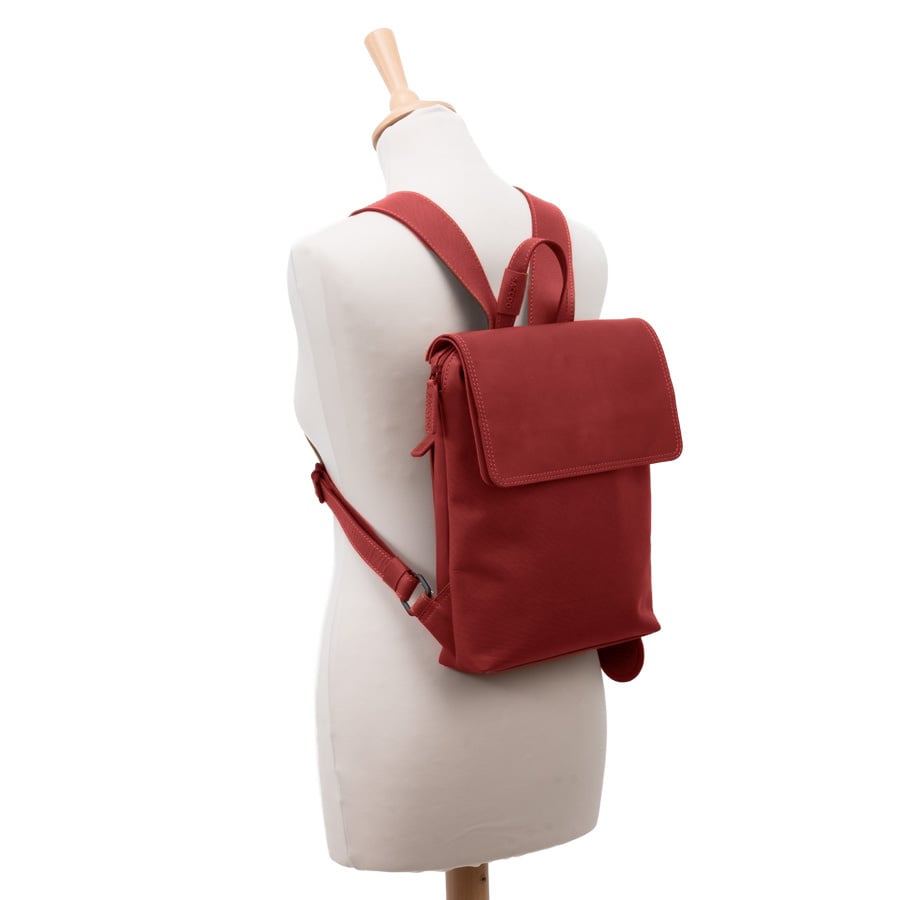 Saccoo Leren rugtas Acis M Red