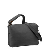 Saccoo Leren schoudertasje Tre Black