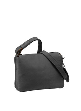 Saccoo Leren schoudertasje Tre Black