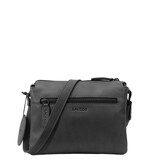 Saccoo Leren schoudertasje Tre Black