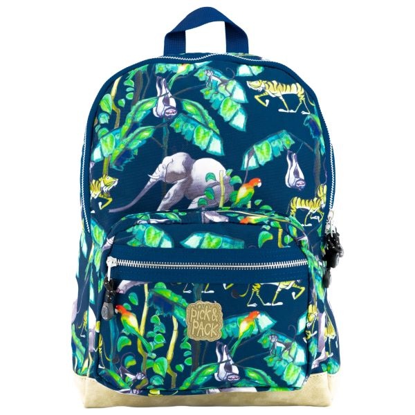 Zebra Pick & Pack Jungle rugtas Blauw Medium