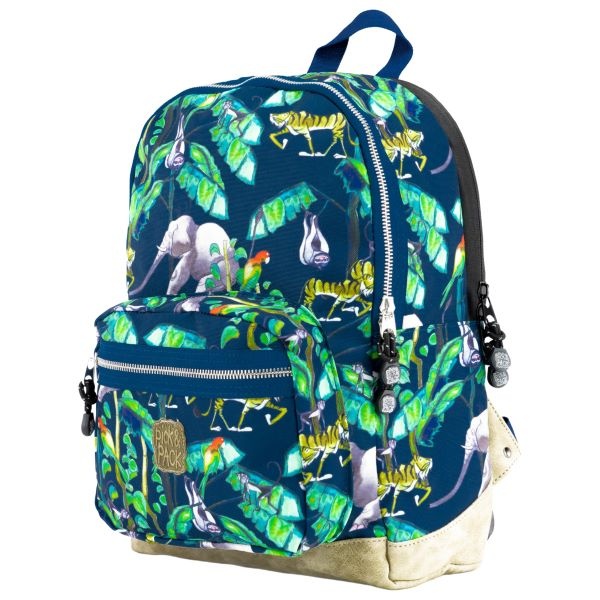 Zebra Pick & Pack Jungle rugtas Blauw Medium