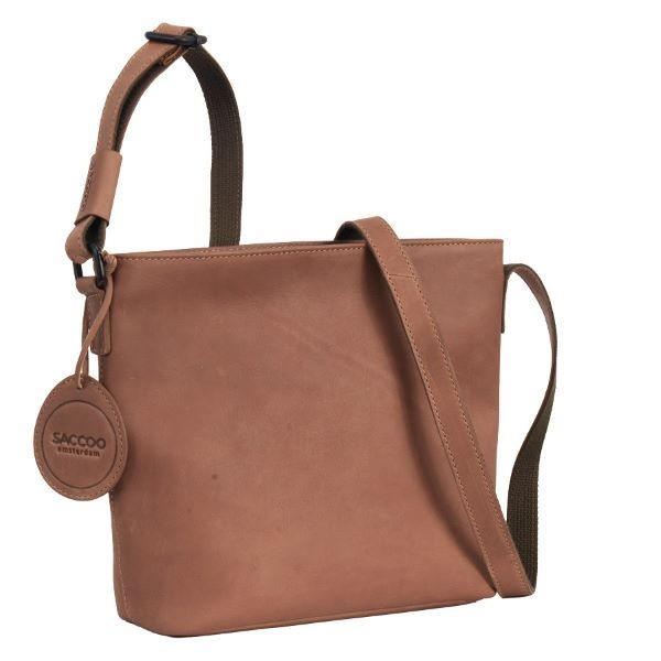 Saccoo Leren schoudertas Grenada 71143 Cognac