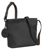 Saccoo Leren schoudertas Grenada 71143 Black