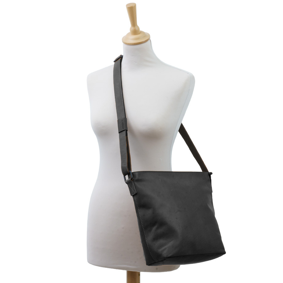 Saccoo Leren schoudertas Grenada 71143 Black
