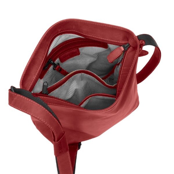 Saccoo Leren schoudertas Grenada 71143 Red