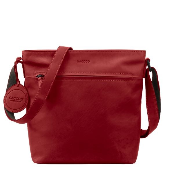 Saccoo Leren schoudertas Grenada 71143 Red