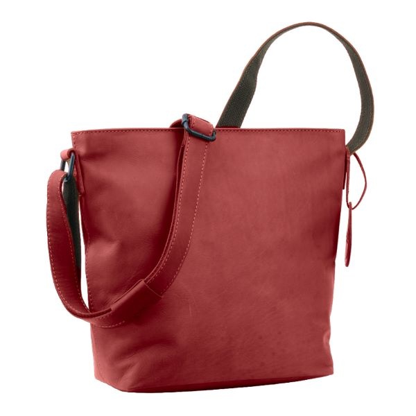 Saccoo Leren schoudertas Grenada 71143 Red