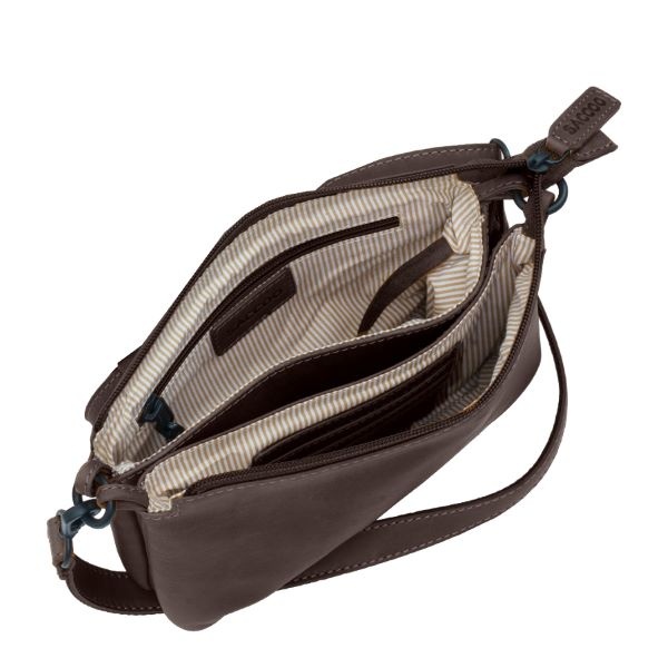 Saccoo Leren schoudertasje Codra 71733 chestnut