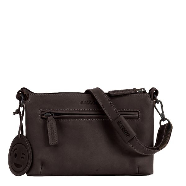 Saccoo Leren schoudertasje Codra 71733 chestnut