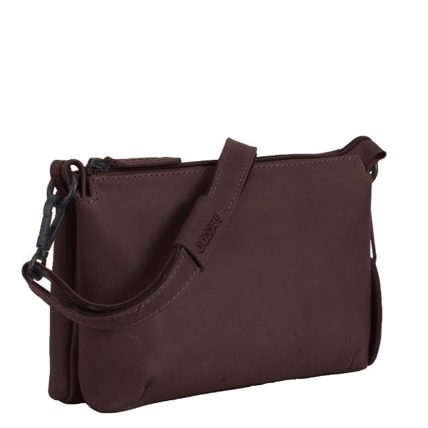 Saccoo Leren schoudertasje Codra 71733 chestnut