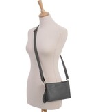 Saccoo Leren schoudertasje Codra 71733 Black