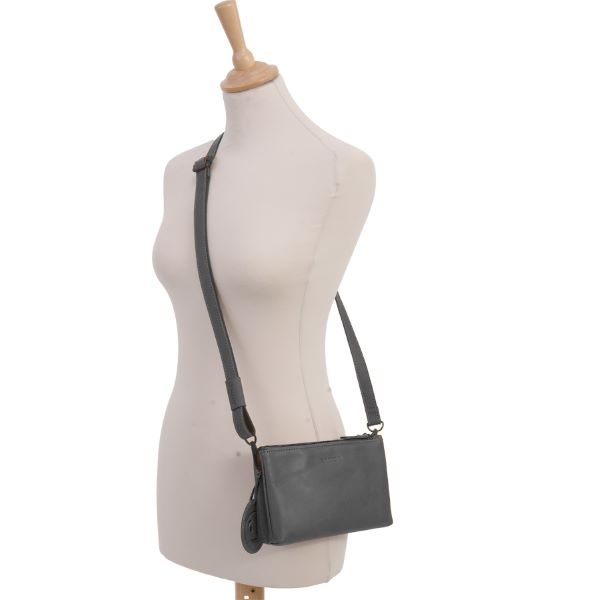 Saccoo Leren schoudertasje Codra 71733 Black