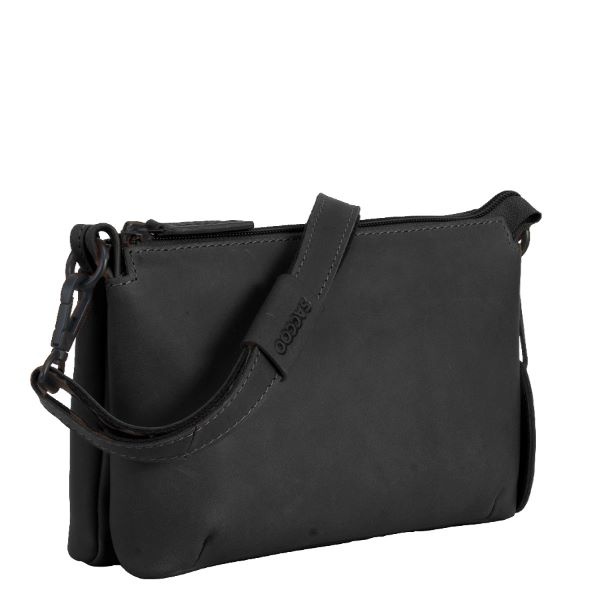 Saccoo Leren schoudertasje Codra 71733 Black