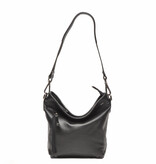 Berba Leren schoudertas Elba collectie Black 828-052
