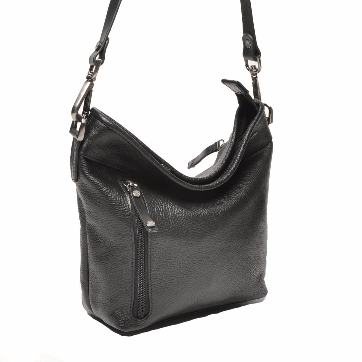 Berba Leren schoudertas Elba collectie Black 828-052