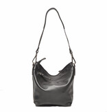 Berba Leren schoudertas Elba collectie Black 828-052