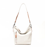 Berba Leren schoudertas Elba collectie White 828-052