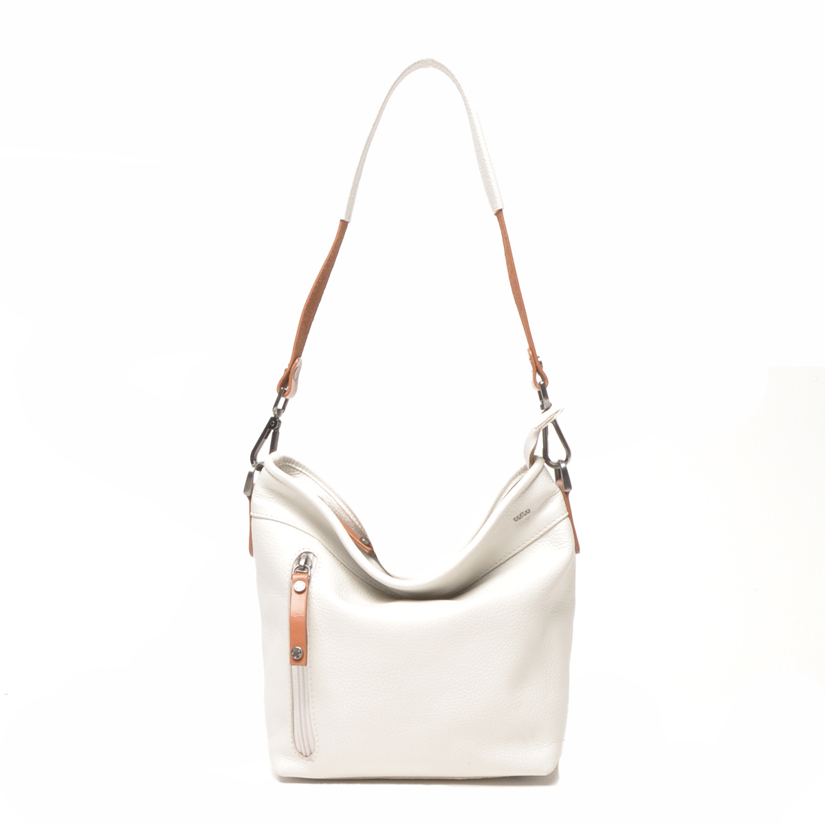 Berba Leren schoudertas Elba collectie White 828-052