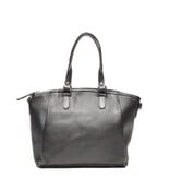 Berba Leren hand-schoudertas Elba collectie Black 828-501