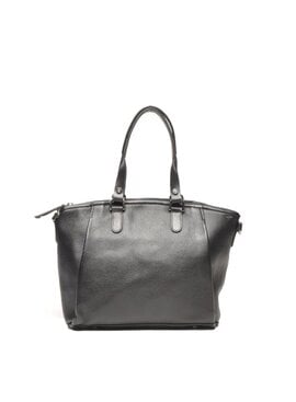 Berba Leren hand-schoudertas Elba collectie Black 828-501