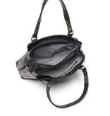 Berba Leren hand-schoudertas Elba collectie Black 828-501