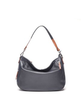 Berba Leren Hobo tas Elba collectie Navy 828-598