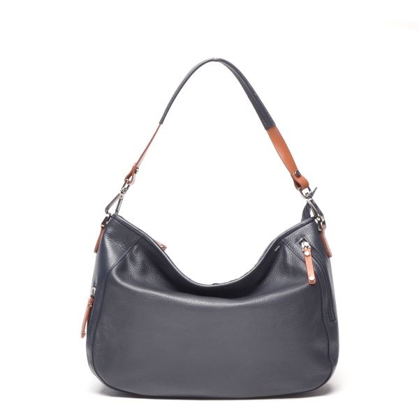 Berba Leren Hobo tas Elba collectie Navy 828-598