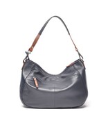 Berba Leren Hobo tas Elba collectie Navy 828-598