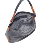 Berba Leren Hobo tas Elba collectie Navy 828-598