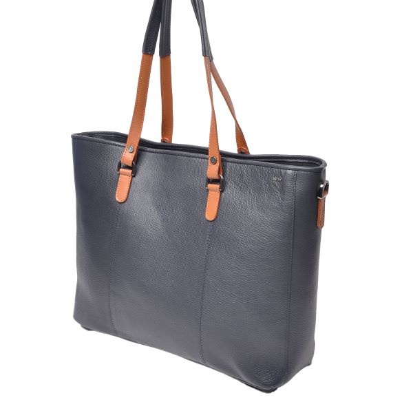 Berba Leren Laptoptas Elba collectie Navy 828-899