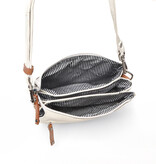 Berba Leren dames crossbody schoudertasje Black 828-253