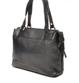Berba Leren dames  handtas Black Elba collectie 828-399