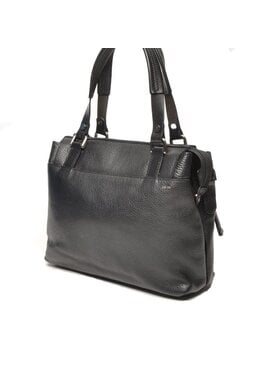 Berba Leren dames  handtas Black Elba collectie 828-399