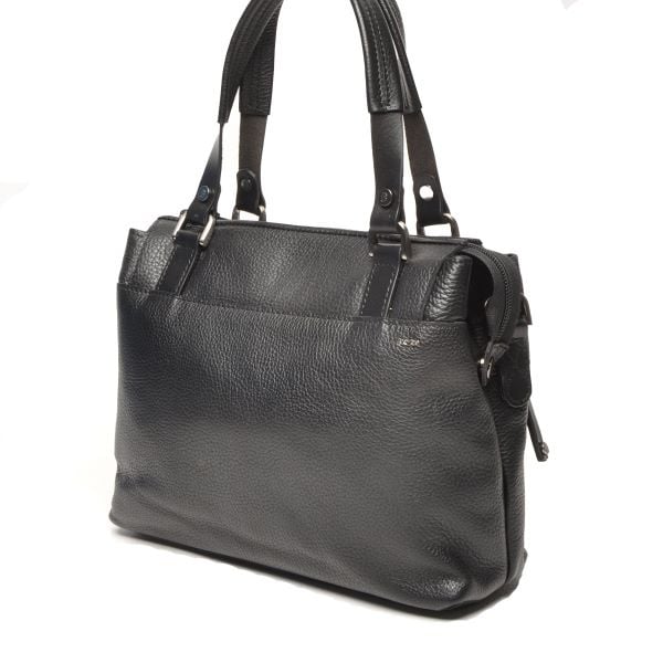 Berba Leren dames  handtas Black Elba collectie 828-399