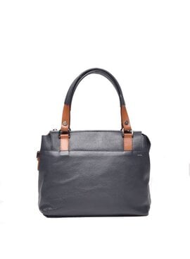 Berba Leren dames  handtas Navy Elba collectie 828-399 - Copy