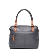 Berba Leren dames  handtas Navy Elba collectie 828-399 - Copy