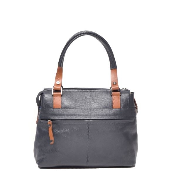 Berba Leren dames  handtas Navy Elba collectie 828-399 - Copy