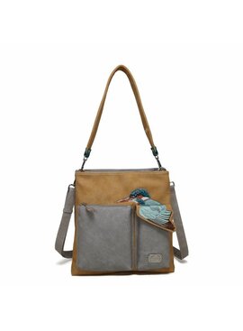 Hi Di Hi Schoudertas Kingshopper KS09 Peach/L.Grey