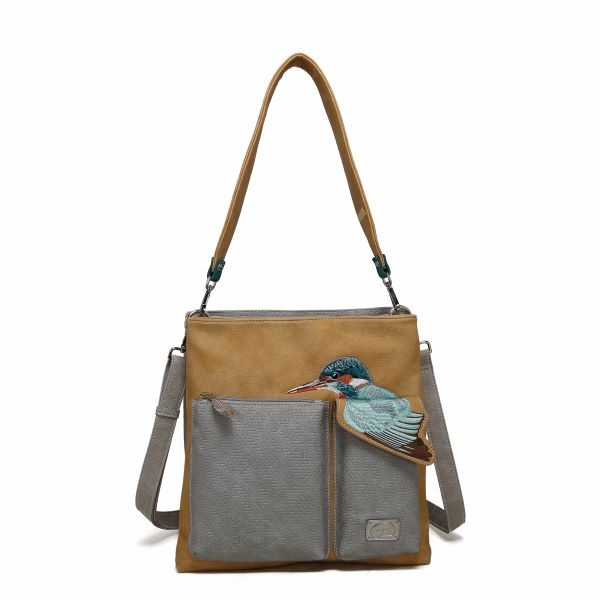 Hi Di Hi Schoudertas Kingshopper KS09 Peach/L.Grey