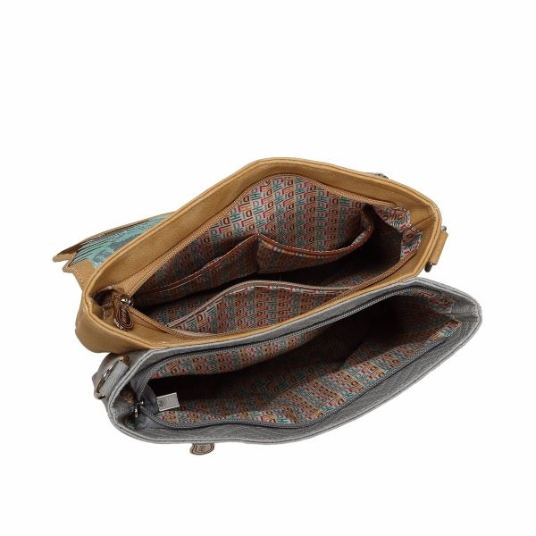 Hi Di Hi Schoudertas Kingshopper KS09 Peach/L.Grey