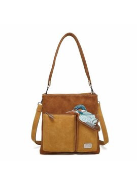 Hi Di Hi Schoudertas Kingshopper KS12 Cognac/Peache
