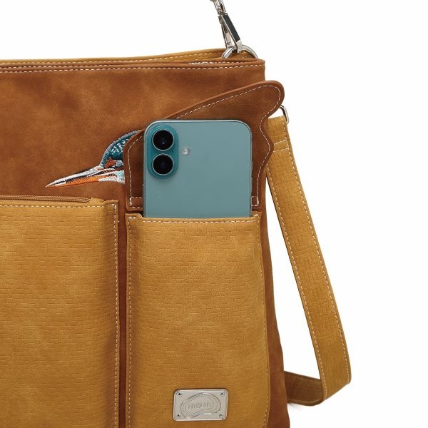 Hi Di Hi Schoudertas Kingshopper  KS12 Cognac/Peache
