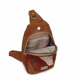 Hi Di Hi Rugtas/slingband Carol CL29 cognac/red