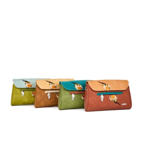 Hi Di Hi Clutch/schoudertas/crossover Twiggle TW05 red/orange