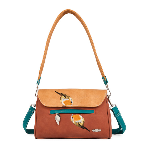 Hi Di Hi Clutch/schoudertas/crossover Twiggle TW05 red/orange